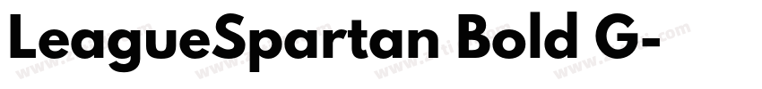 LeagueSpartan Bold G字体转换